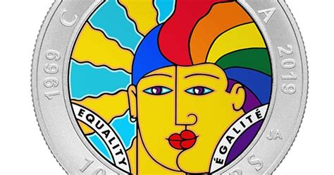 new canadian coin marking 50 years of lgbt rights progress features