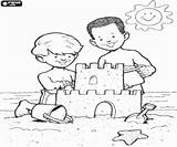 Areia Coloring 76kb 250px Sand Castle Children sketch template