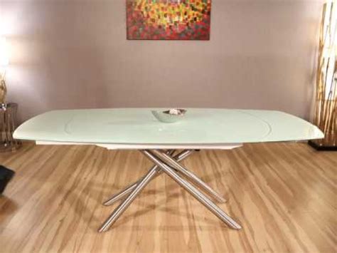 ultra stylish modern high quality extending white glass table ja youtube