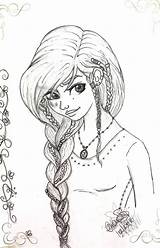 Braids Braid French Plauge Coloring Drawings Sketch Deviantart Template Pages sketch template