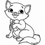 Mewarnai Kucing Hewan Cantik Mewarna Untuk Binatang Hitam Terkeren Aneka Sketsa Paud Comel sketch template