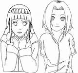 Hinata Naruto Haruno Ausmalbilder Wonder Hyuga sketch template