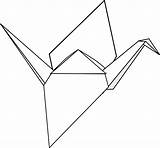Origami Crane Paper Clipart Drawing Cranes Clip Vector Japanese Sandhill Bird Transparent Clker Svg Construction Cliparts Website Illustration Graphic Google sketch template