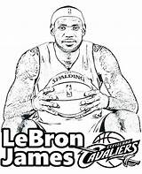 Cavaliers Youngboy Lebron Player Sheets Getcolorings Sports Colorings sketch template