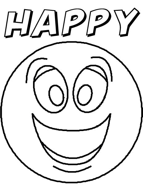 coloring pages showing emotions