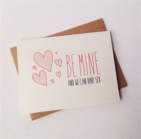 items similar to naughty valentine s day card be mine and we can