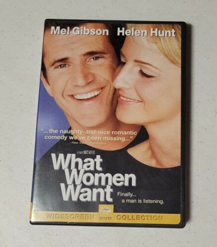 What Women Want • Dvd • Mel Gibson Helen Hunt Naughty And Nice Romantic