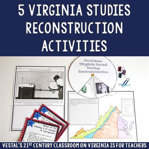 virginia studies reconstruction activities virginia   teachers