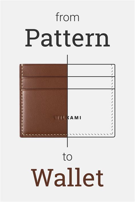 slim cardholder  pattern  step  step guide card wallet