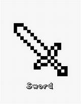 Minecraft Pages Sword Coloring Printable sketch template