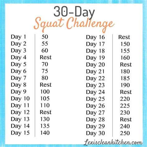 30 day squat challenge lexi s clean kitchen