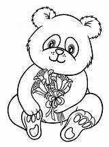 Panda Coloring Pages Baby Cute Getcolorings Color Printable sketch template