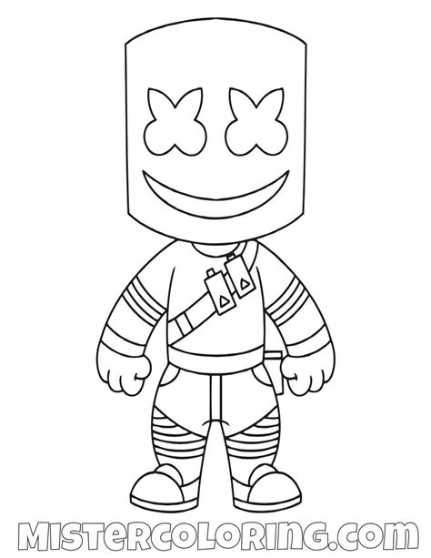 marshmello coloring pages coloring home