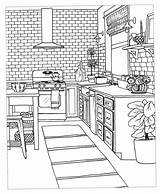 Coloring Pages Colouring Room Printable Book Sheets Kitchen House Interior Color Bedroom Books Drawing Creative Dream Christianbook Choose Board Slideshow sketch template