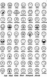 Emotion Faces Feelings Emotional Chart Coloring Pages Face Emotions Expression List Feeling Expressions Intelligence Words Printable Facial Drawings Kids Regulation sketch template