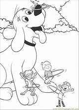 Clifford Coloring Pages Printable Friends Dog Hoop Playing Red Big Coloring4free Para Sheets Hulla Library Clipart Colorir Besøk Kids Tegninger sketch template