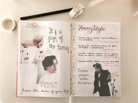 harry styles bullet journal  journal fall inspo faun bullet journal ideas pages