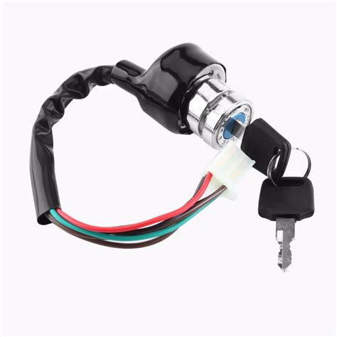 car styling universal  wire ignition switch  position  keys motorcycle kart pit quad bike