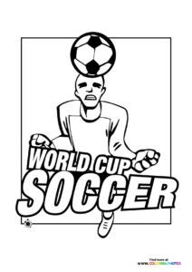world cup soccer coloring pages  kids