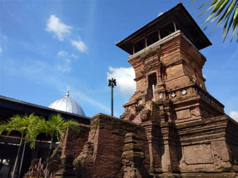 tower kudus history  indonesia religi stock photo image  tower