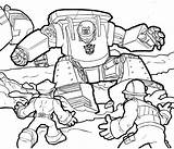 Rescue Bots Coloring Pages Transformers Chase Transformer Bot Printable Print sketch template