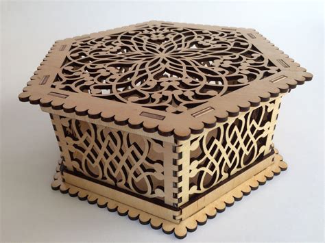 laser cut wooden jewelry box  vector cdr