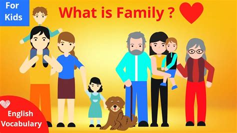family family members  tree english vocabulary  kids names  family