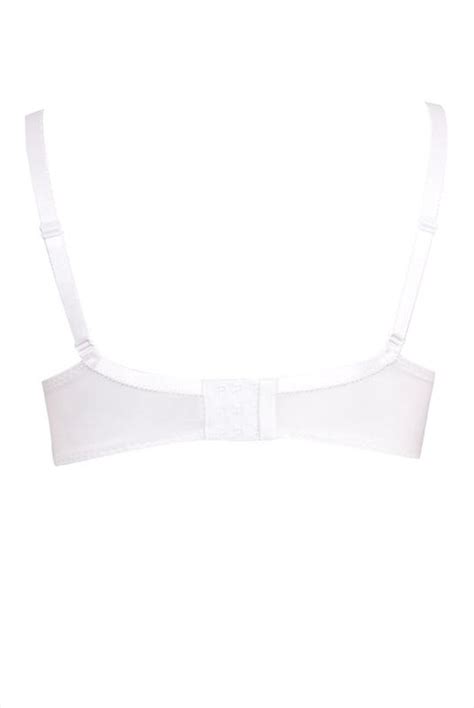 White Non Wired Cotton Bra With Lace Trim Best Seller