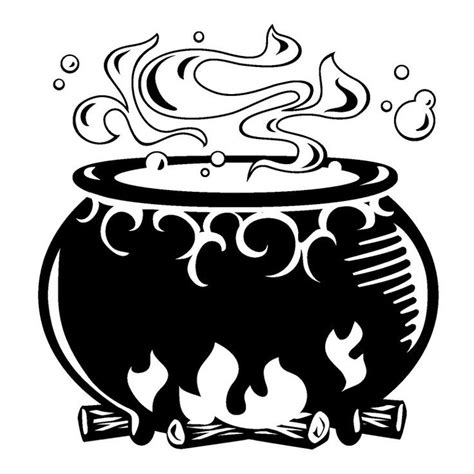 cauldron clipart black  white   cauldron clipart