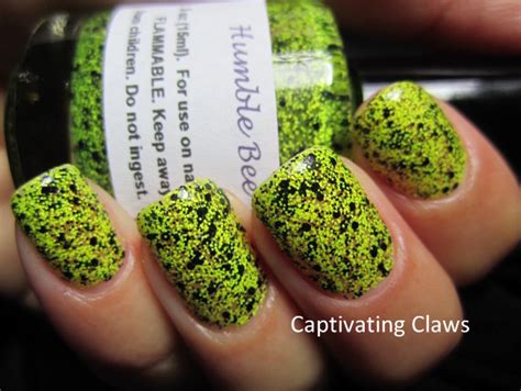 captivating claws nailventurous lacquers humble bee