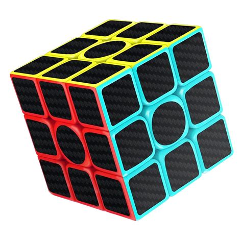 rubix cube speed cube xx smooth magic carbon fiber sticker rubix speed cube cool children