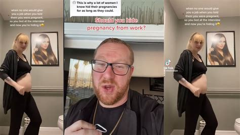 tiktoker says she hid her pregnancy from employer to keep her job