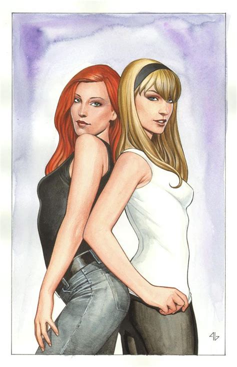 mary jane and gwen stacy comic art community gallery of comic art