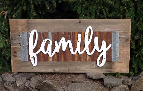 extra large family sign wood signs family signs rustic home etsy