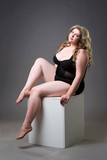 Royalty Free Plus Size Model In Shapewear Fat Woman In Slimming