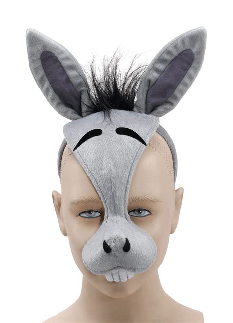 donkey mask  sound farm animal mask pageant party