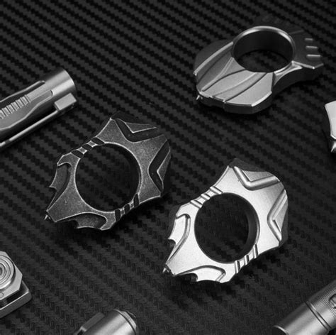 stainless steel  defense ring cakra edc gadgets
