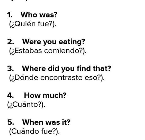 5 oraciones interrogativas en ingles y español brainly lat