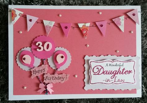 diy birthday card ideas  daughter  law step  step