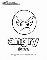 Coloring Angry Face Pages Printable English Feelings Emotions Faces Adjectives Worksheets Color Drawing Mad Emotional Emotion Kids Coloringprintables Printables Educational sketch template