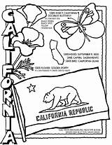 Coloring Pages Crayola California Printable Studies Social Flag Grade History State Kids States 4th Color Sheets Regions Bear Geography Pdf sketch template