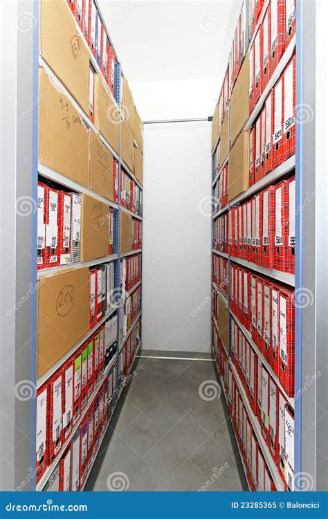 office archive stock image image  files storage binders