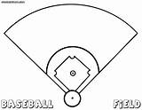 Baseball Field Coloring Pages Diamond Drawing Print Getdrawings sketch template