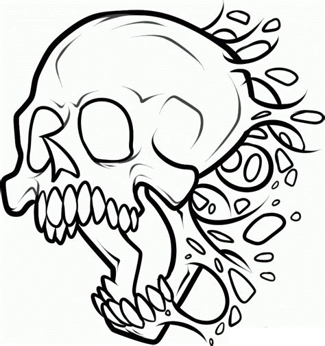 coloring pages skull  printable coloring pages