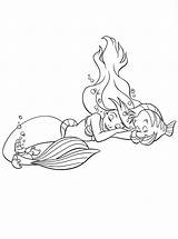 Disney Ariel Flounder Coloring Pages Princess Sebastian Walt Characters Fanpop Jetsam Flotsam Book sketch template