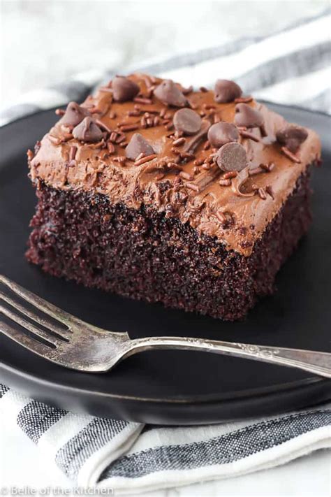 homemade chocolate cake recipe belle   kitchen