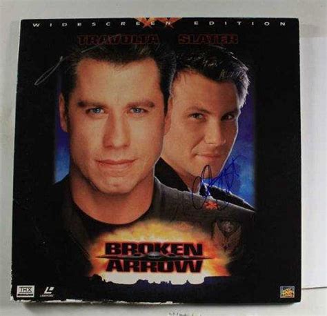 john travolta christian slater autographedbroken arrow laserdisc