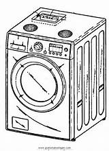 Elettrodomestici Waschmaschine Misti Malvorlage Malvorlagen Thw sketch template