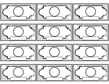 editable fake money classroom money reward blank play money template