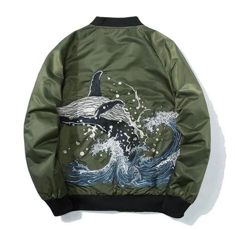 whale bomber jacket  coast outfitters
